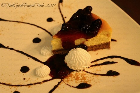 La Trinidad metro Baguio Sinner or Saint Cafe blueberry cheesecake 2017