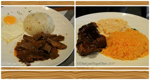 Baguio The Old Spaghetti House beef brisket with egg and garlic rice, grilled baby back ribs 2017
