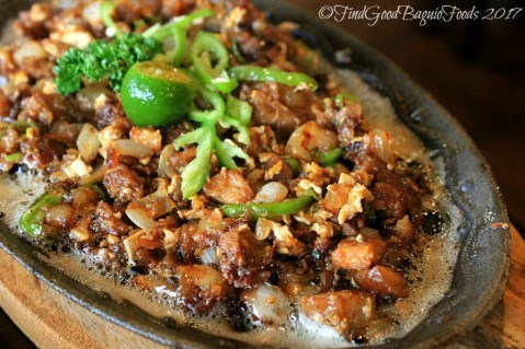 Baguio Raduno Cafe and Resto sizzling sisig 2017