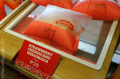 Baguio Red Ribbon at SM strawberry cheesecake ensaimada 2017