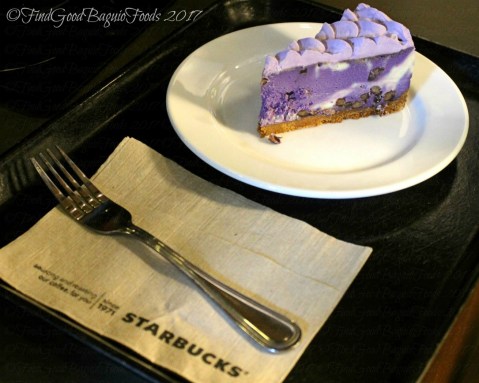 Baguio Starbucks at SM purple yam cheesecake 2017