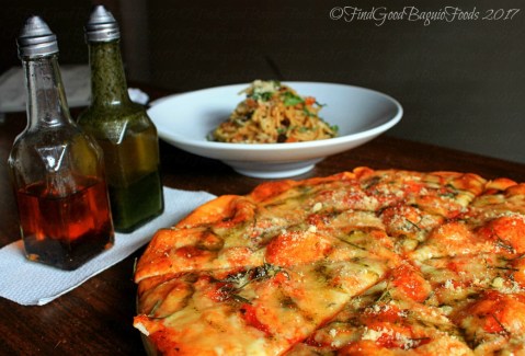 La Trinidad metro Baguio Exousia Chari Diner rosemary 'n cheese pizza 2017