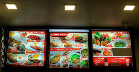 Baguio Tapa King menu 2017