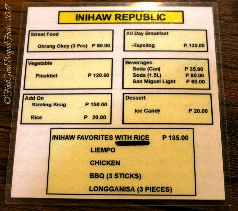 Baguio Inihaw Republic 2017