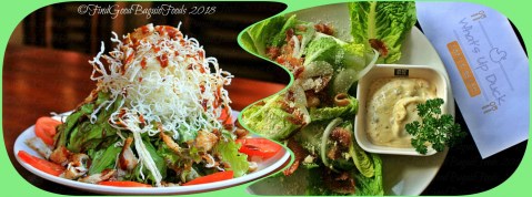 Baguio What's Up Duck Cafe & Resto crispy chiqk salad and ceasar salad 2018