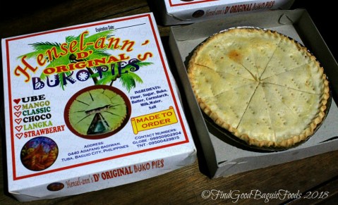 Metro Baguio Tuba Hensel-ann's D' Original Buko Pie 2018