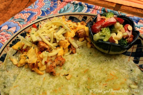 Baguio Maeve Cafe at Lucia's Bed and Breakfast fajitas with cheese and cilantro omelette 2018