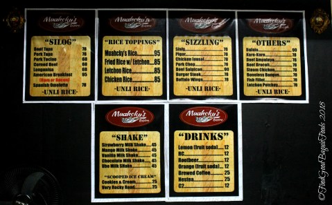 Baguio Muahcky's Bistro 2018 Baguio Muahcky's Bistro 2018 menu
