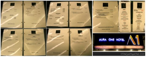 Baguio Aura One Hotel in house restaurant menu 2018