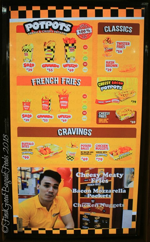 Baguio Potato Giant menu 2018