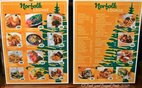 La Trinidad metro Baguio Norfolk Diner menu 2018