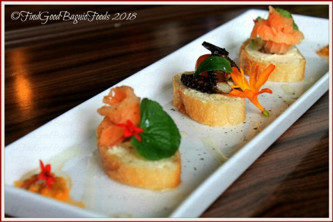 Baguio The Flower Cafe at Villa Romana Hotel 2018 Baguio The Flower Cafe at Villa Romana Hotel octopus and salmon canape 2018