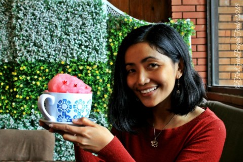 Baguio The Flower Cafe at Villa Romana Hotel 2018 X having a cotton candy latte at Baguio The Flower Cafe at Villa Romana Hotel 2018