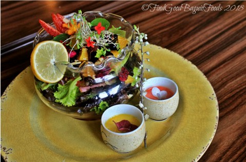 Baguio The Flower Cafe at Villa Romana Hotel 2018 Baguio The Flower Cafe at Villa Romana Hotel Panagbenga salad 2018