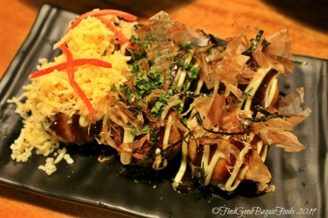 Baguio Homie's Milk Tea and Takoyaki quail egg, bacon, octopus takoyaki 2019