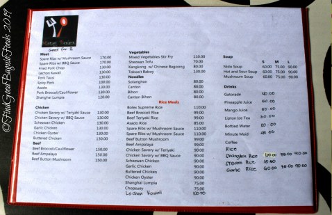 Baguio Mang Bolex at Food Hub 2019 Baguio Mang Bolex at Food Hub menu 2019