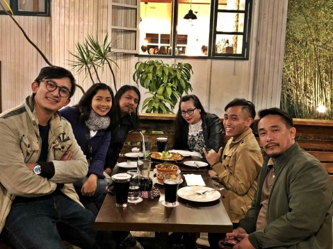 X and foodie blogging friends at Baguio Craft 1945 - Casa Marcos 2019
