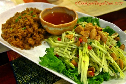 Baguio Somtam Thai Restaurant 2019 yum pla dook foo - crispy cat fish with green mango salad