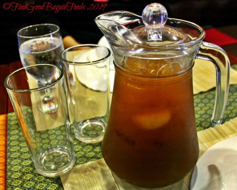 Baguio Somtam Thai Restaurant 2019 house blend tamarind iced tea