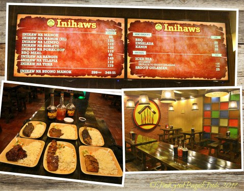 Baguio Inihaws 2019 menu