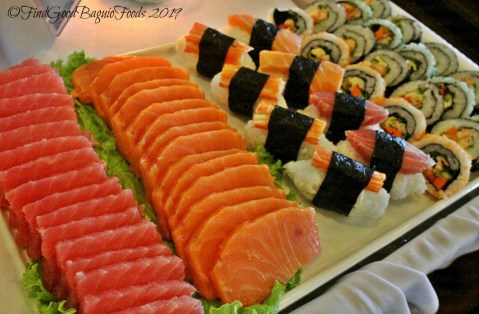 Baguio Mario's Restaurant 2019 sushi and sashimi