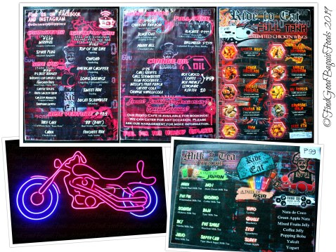 Baguio Ride to Eat 2019 menu