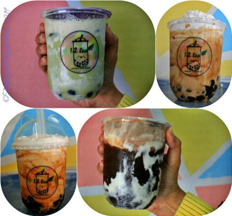 Baguio 1, 2, Tea Authentic Taiwan Milktea 2019 Creamy matcha Kitkat cheesecake, tiramisu milk tea frappe, creamy dark choco Hersheys cheesecake, hazelnut macchiato milk tea frappe