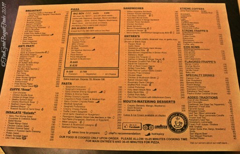 Baguio Xtremely Xpresso Cafe/Ben's Kitchen 2019 menu