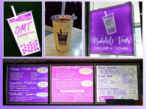 Baguio Oh My Tea OMT bubble teas 2019 menu