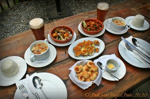 Lunch sets and almejas at Baguio Craft 1945 2020