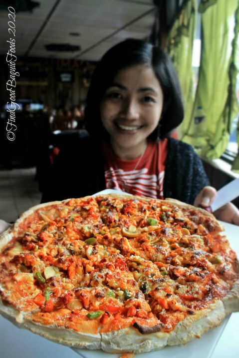 X having pizza at Baguio Ahmad Brothers Cafe, Halal Foods, Kebab, Tandoori, Grills and Halal Pizza