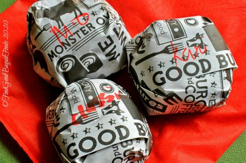 Baguio Miwishayu A Good Burger Monster overload, Kani burger, and classic burger through FoodPanda delivery 2020
