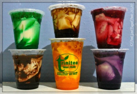 Trinitea Tahoo Buddy 2020 Buko pandan taho, Original taho, strawbery taho, ube taho, leche flan taho, chocolate taho