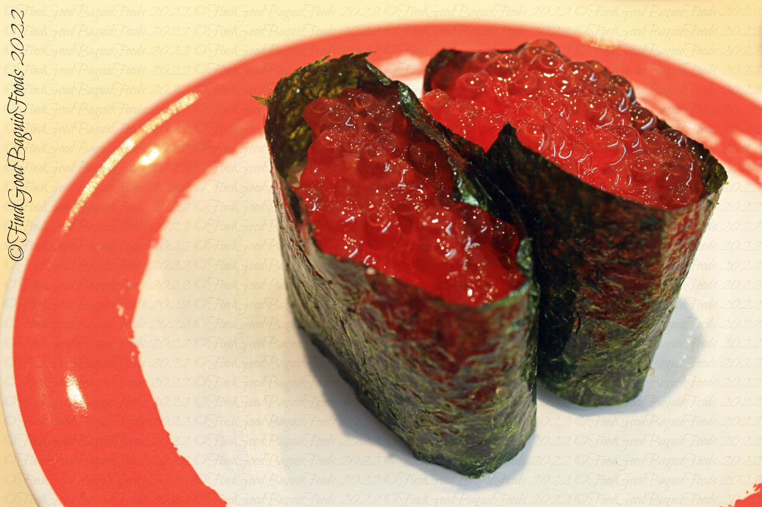 Baguio Genki Sushi 2022 Baguio Genki Sushi 2022 Salmon roe gunkan